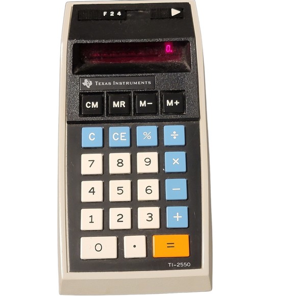 Vintage Texas Instrument TI-2550‎ Electronic Memory Calculator Portable - Picture 1 of 12